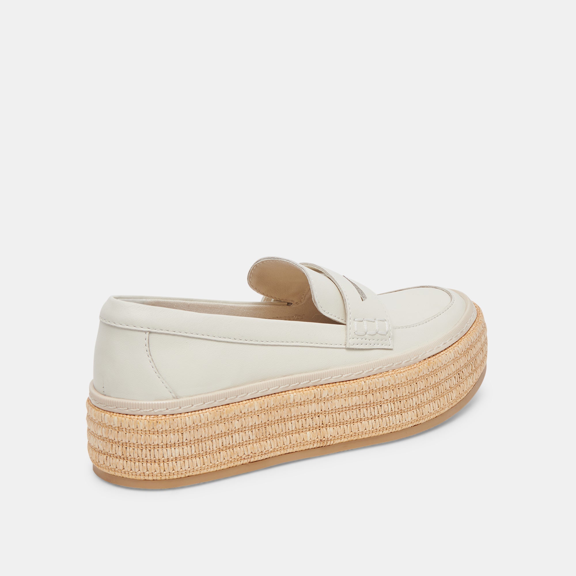 RANNA Women's Ivory Leather Loafers - Comfortable Slip-On Shoes for Casual & Office Wear | re:vita Collection