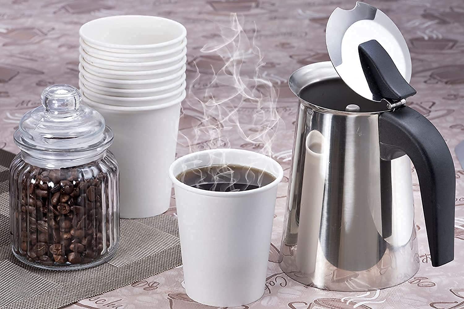 SWASTHA HYGIENE White Disposable Paper Cups for Hot & Cold Drinks - 150ml (25 Pack) | Perfect for Parties, Coffee, Tea, and Office Use