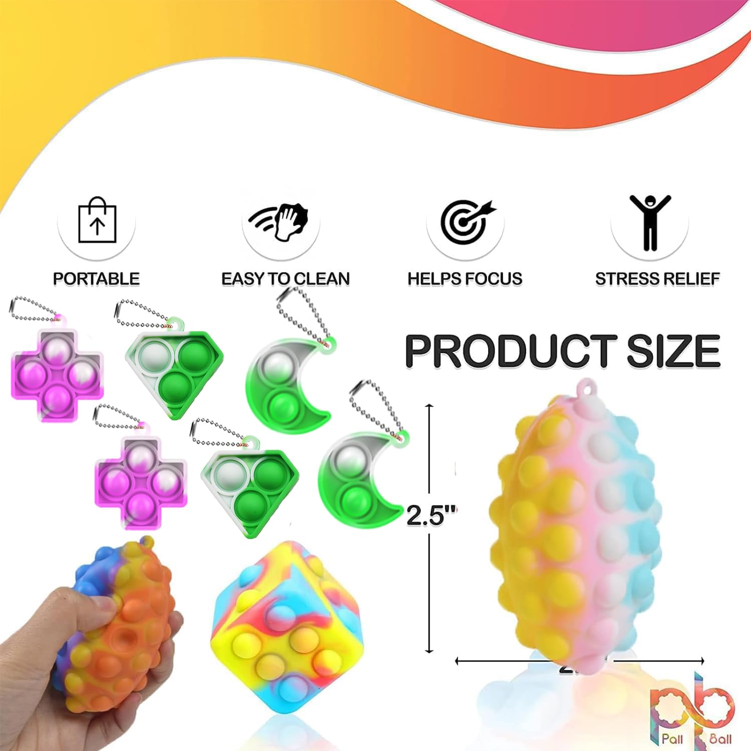 118 Pcs Kids Party Favors - Bulk Pop Fidget Toys, Treasure Box Toys & Classroom Prizes for Boys & Girls Ages 4-12 | Pinata Fillers, Goodie Bag Stuffers, Carnival Prizes | Perfect for Birthday Parties, School Rewards & Treasure Hunts
