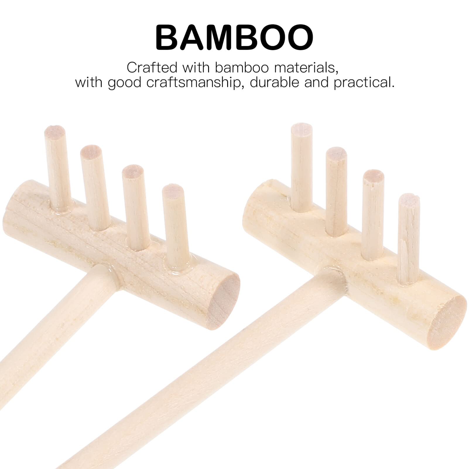 12PCS Mini Zen Garden Rake Tools Set - Bamboo Sand Rake for Meditation, Desktop Zen Garden Decor - Perfect for Home Office, Stress Relief & Mindful Relaxation
