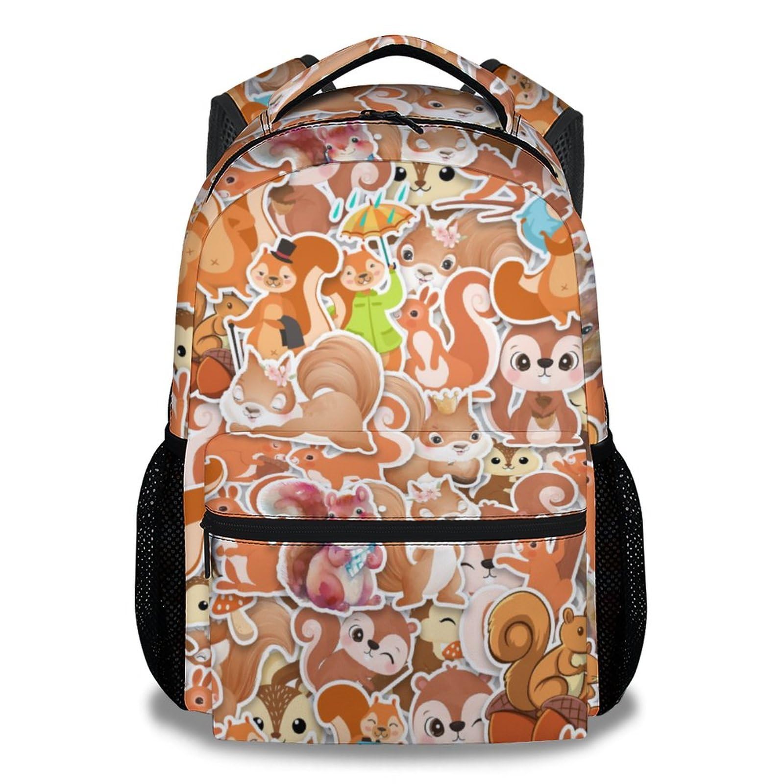 Cute Squirrel Backpack for Kids - 16 Inch Lightweight School Bookbag for Girls & Boys | Durable Backpack for Elementary, Middle School & Outdoor Adventures