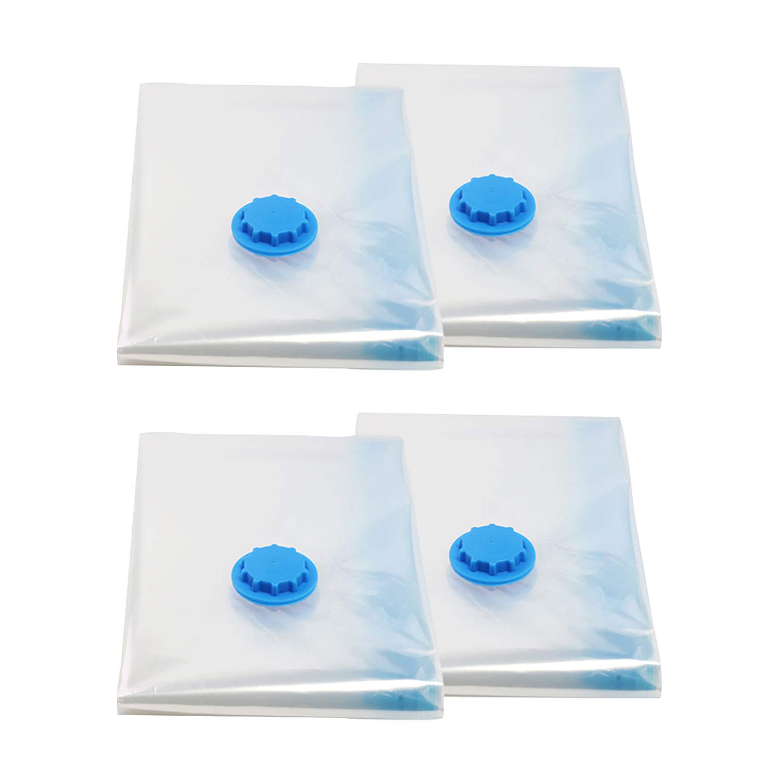 Space Saving Vacuum Storage Bags - 4 Pack Large Reusable Compressed Travel Organizers with Zip Lock for Clothes, Blankets & Seasonal Items | Perfect for Travel, Moving & Home Organization