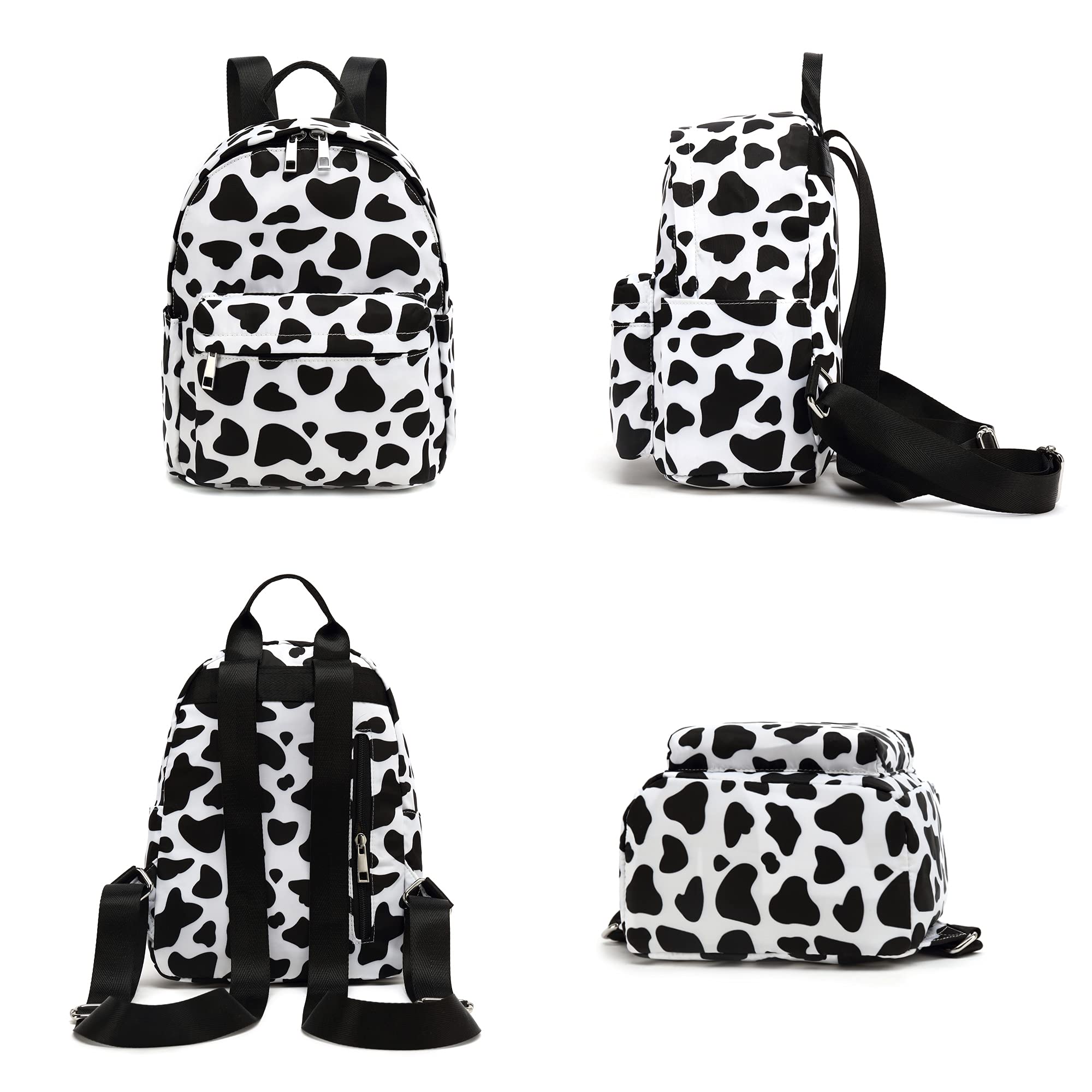 Mini Backpack Purse for Women & Girls - Small Cow Print Backpack for Teens & Kids - Perfect for School, Travel & Daily Use