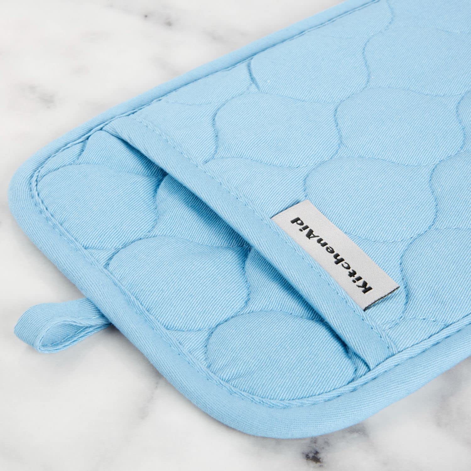 KitchenAid Heat Resistant Quilted Cotton Terry Cloth Oven Mitt & Pot Holder Set (16