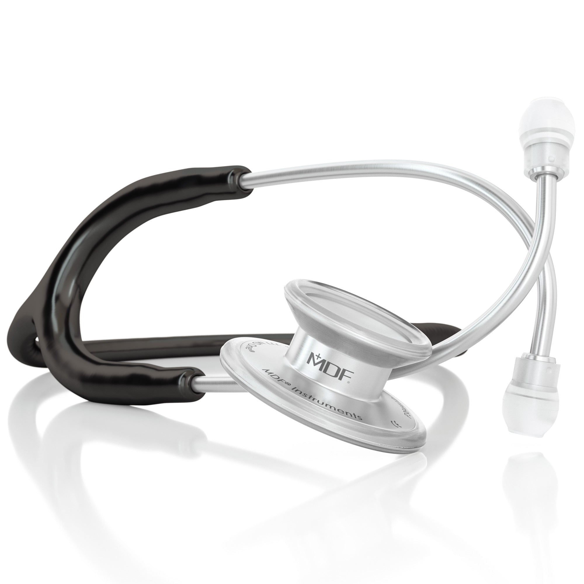 MD One® Premium Black Adult Stethoscope for Medical Professionals - Ideal for Doctors, Nurses & Healthcare Workers in Hospitals & Clinics