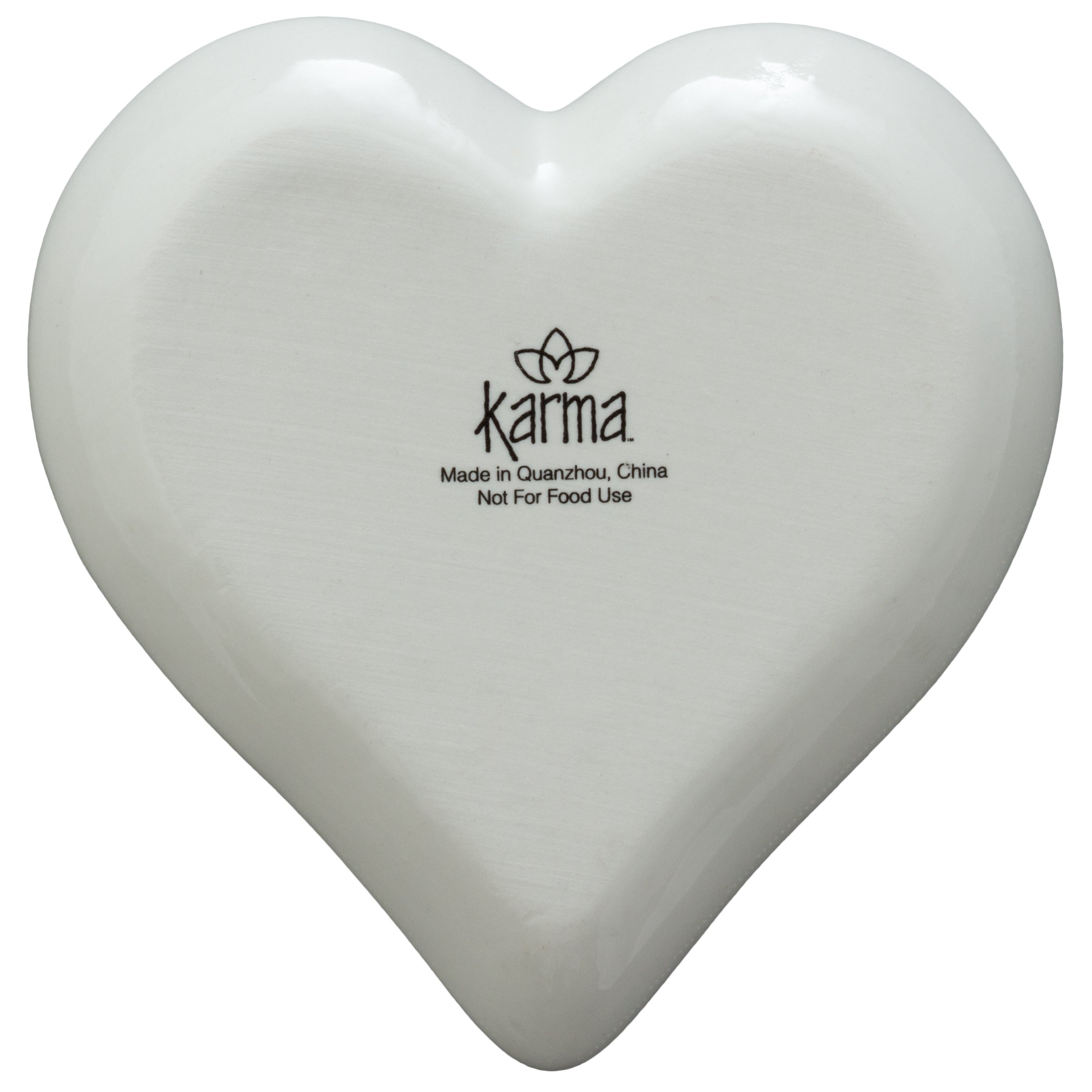 Karma Gifts Heart Shaped Trinket Tray with Arrow Design - Perfect for Jewelry, Keys & Coins Organization - Ideal for Bedroom, Bathroom & Entryway Decor