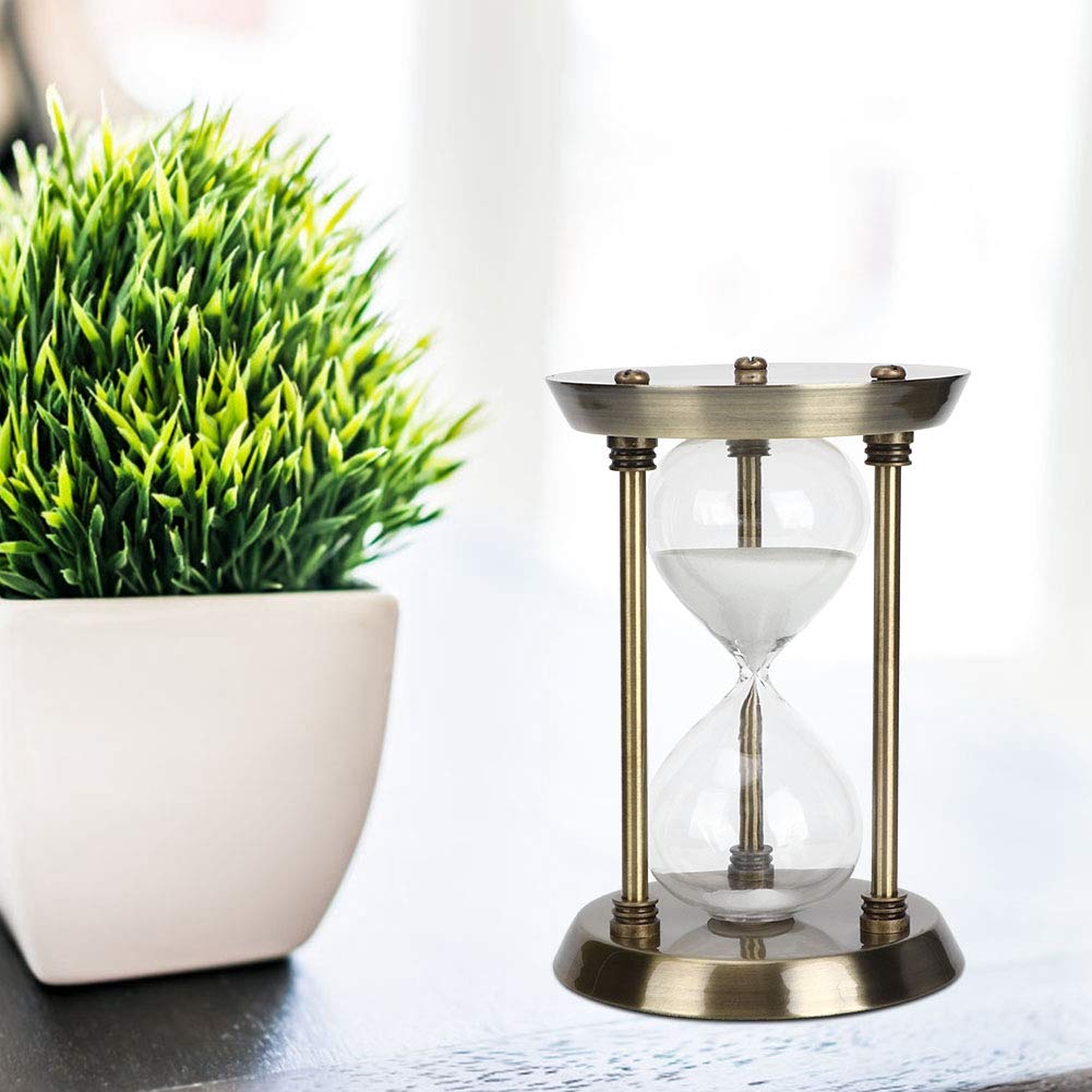 Eco-Friendly Glass Sand Timer Clock - Simple Rotating Design for Home, Office & Kitchen Use - Small Size (3/5/10 Minute Options) - Perfect for Cooking, Studying & Productivity Tasks