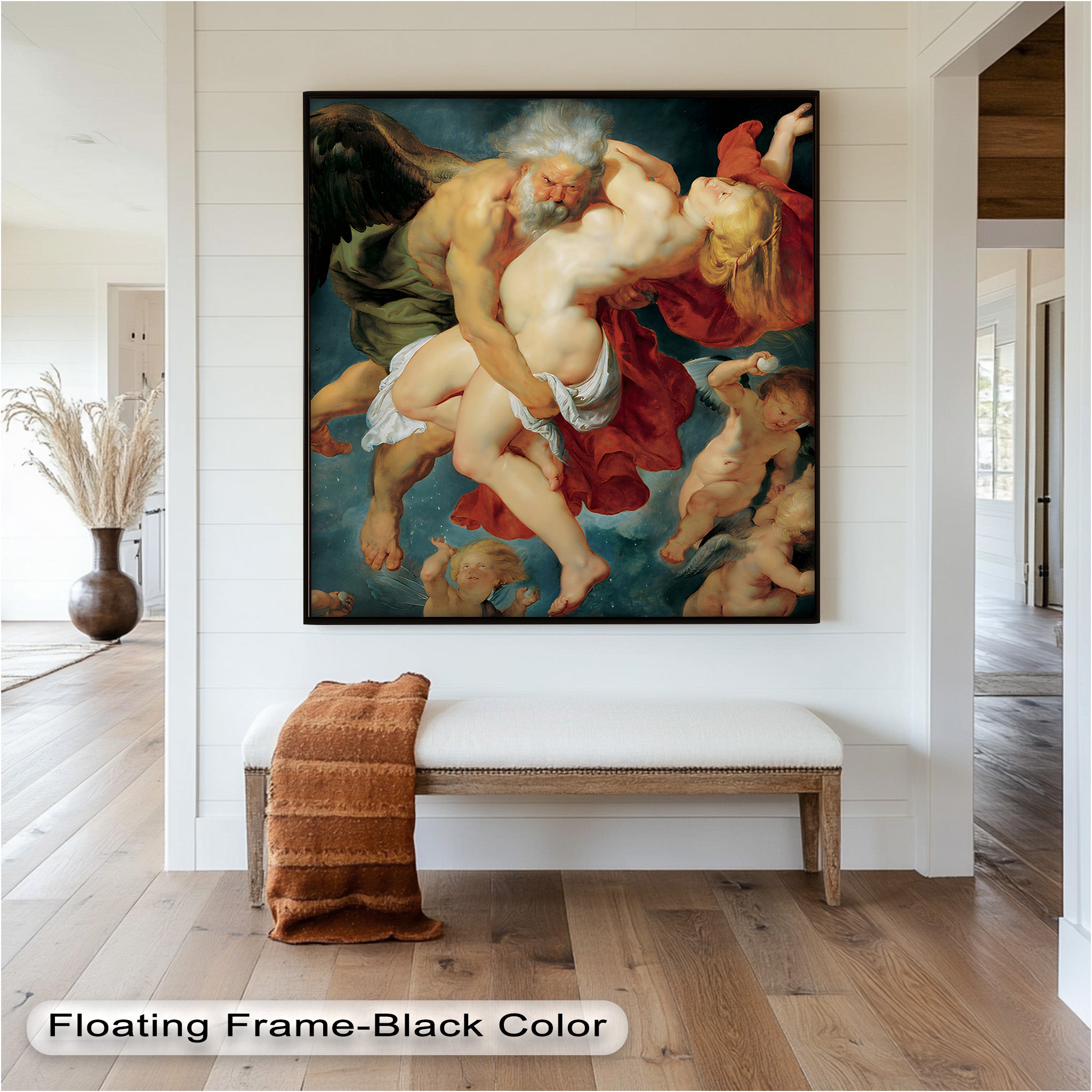 Abduction of Psyche - Mythological Renaissance Nude Oil Painting Reproduction | Classic Art Wall Decor for Living Room, Bedroom & Office