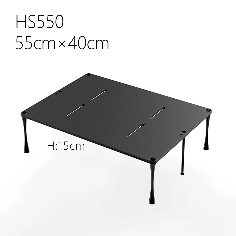 DD ddHiFi HS550 Premium Desktop Rack for DAC & Amplifier - Perfect Audio Equipment Organizer for Home Studio & Office Setup