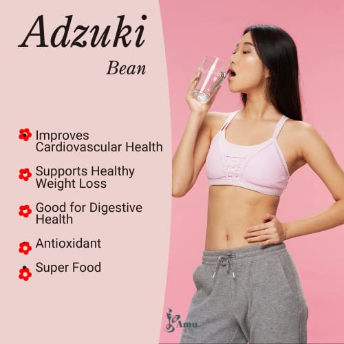 Organic Mongolian Roasted Adzuki Bean Powder 198g - High Protein Superfood for Smoothies, Baking & Korean Desserts | Gluten-Free Vegan Meal Replacement | Himalayan Red Bean Powder for Tea & Healthy Drinks