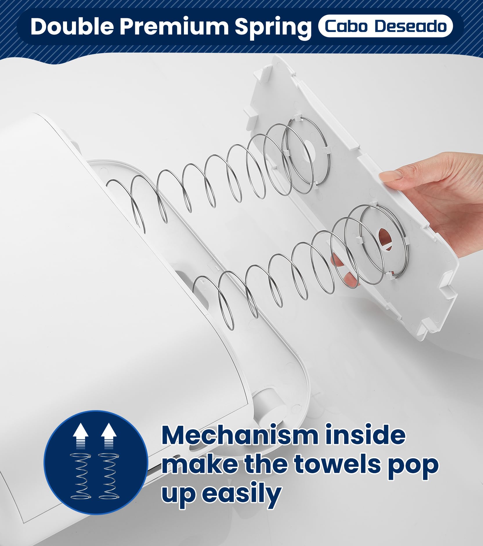 Commercial Countertop Paper Towel Dispenser - Multifold/Trifold/C-Fold Hand Towel Holder for Kitchen, Bathroom, Hotel & Office Use | 200-Sheet Capacity with Refill Reminder | Ideal for Restaurants, Hospitals & Public Restrooms