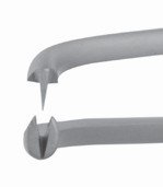 Osung PT22C Semkin Tissue Plier - Curved 125mm Surgical Forceps with 1
