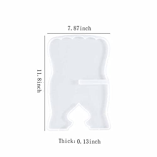 Yalulu 2Pcs Book Holder Resin Casting Molds - Music Stand & Book Reading Stand Silicone Molds for Epoxy Resin Crafts - Perfect for DIY Bookshelf Decor, Gifts, and Home Office Accessories