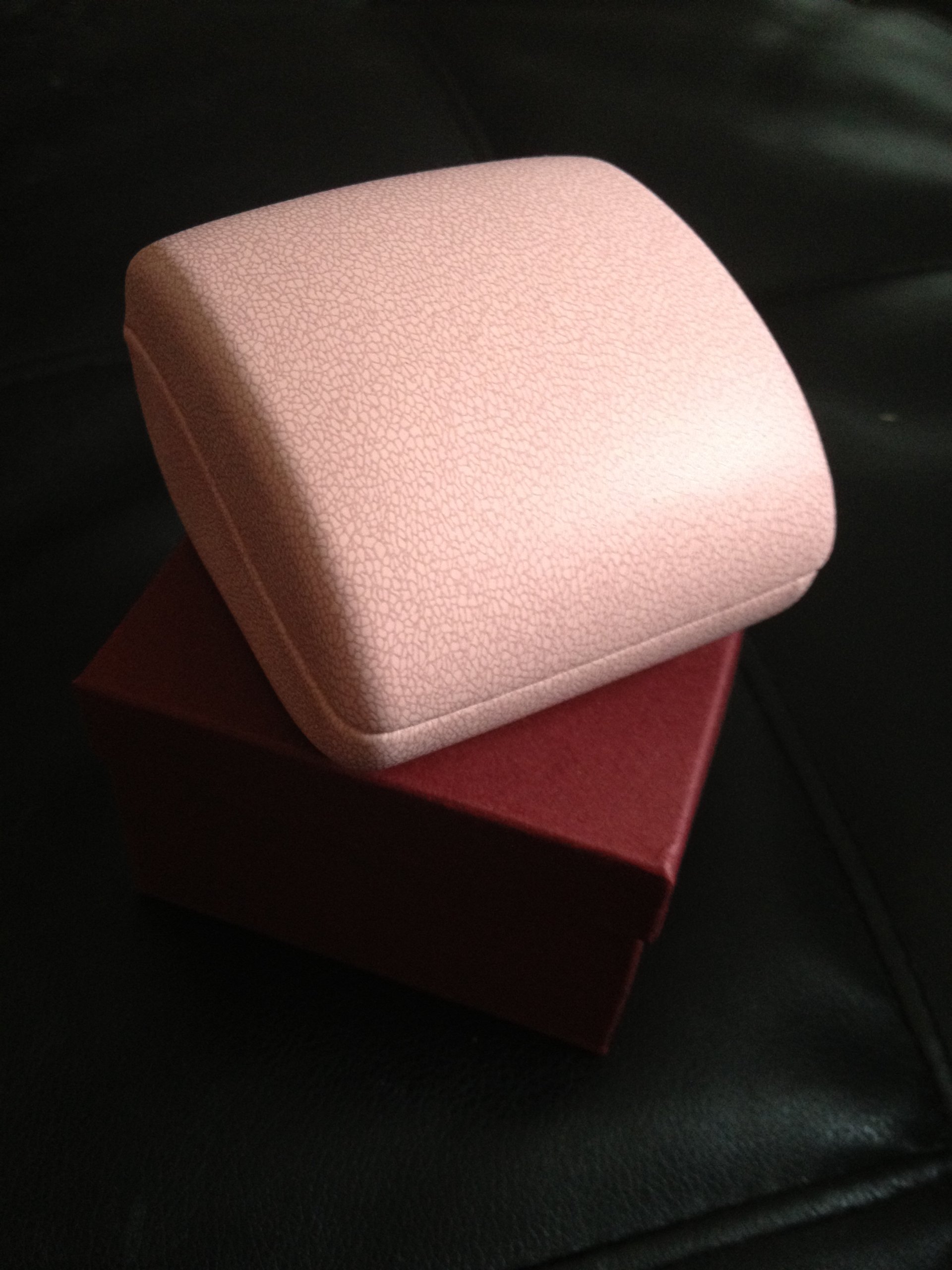 Pink LED Lighted Engagement Ring Box - Romantic Proposal Jewelry Gift Case with Soft PU Leather - Perfect for Wedding Proposals & Anniversary Gifts