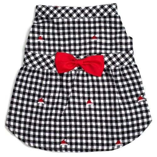 Santa Hats Dress Black - Christmas Costume for Women & Girls - Perfect for Holiday Parties, Festive Gatherings & Christmas Photos