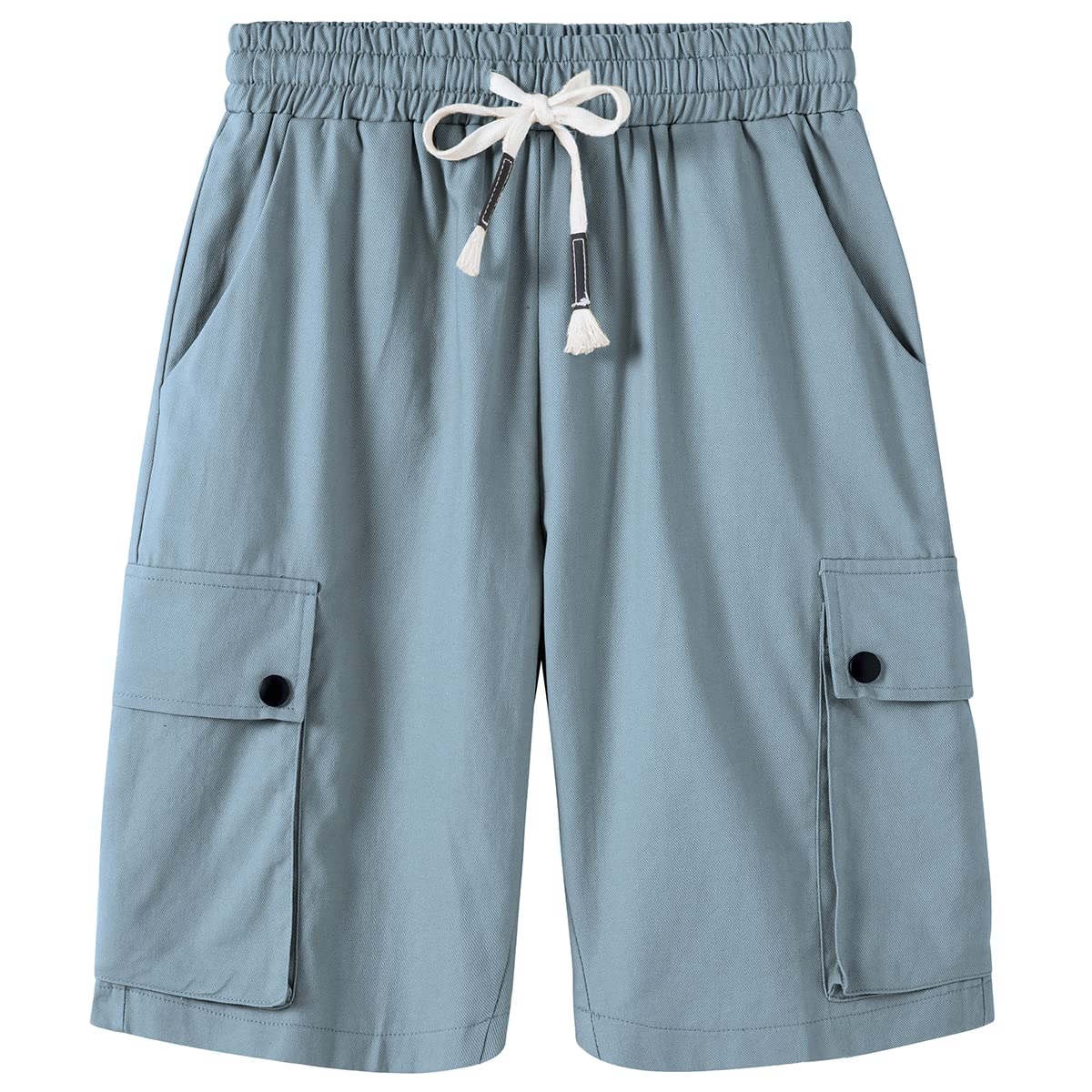 Msmsse Women's Cargo Hiking Shorts - Soft Lightweight Casual Sports Shorts for Summer, Outdoor Adventures & Travel | Knee-Length Quick-Dry Comfort