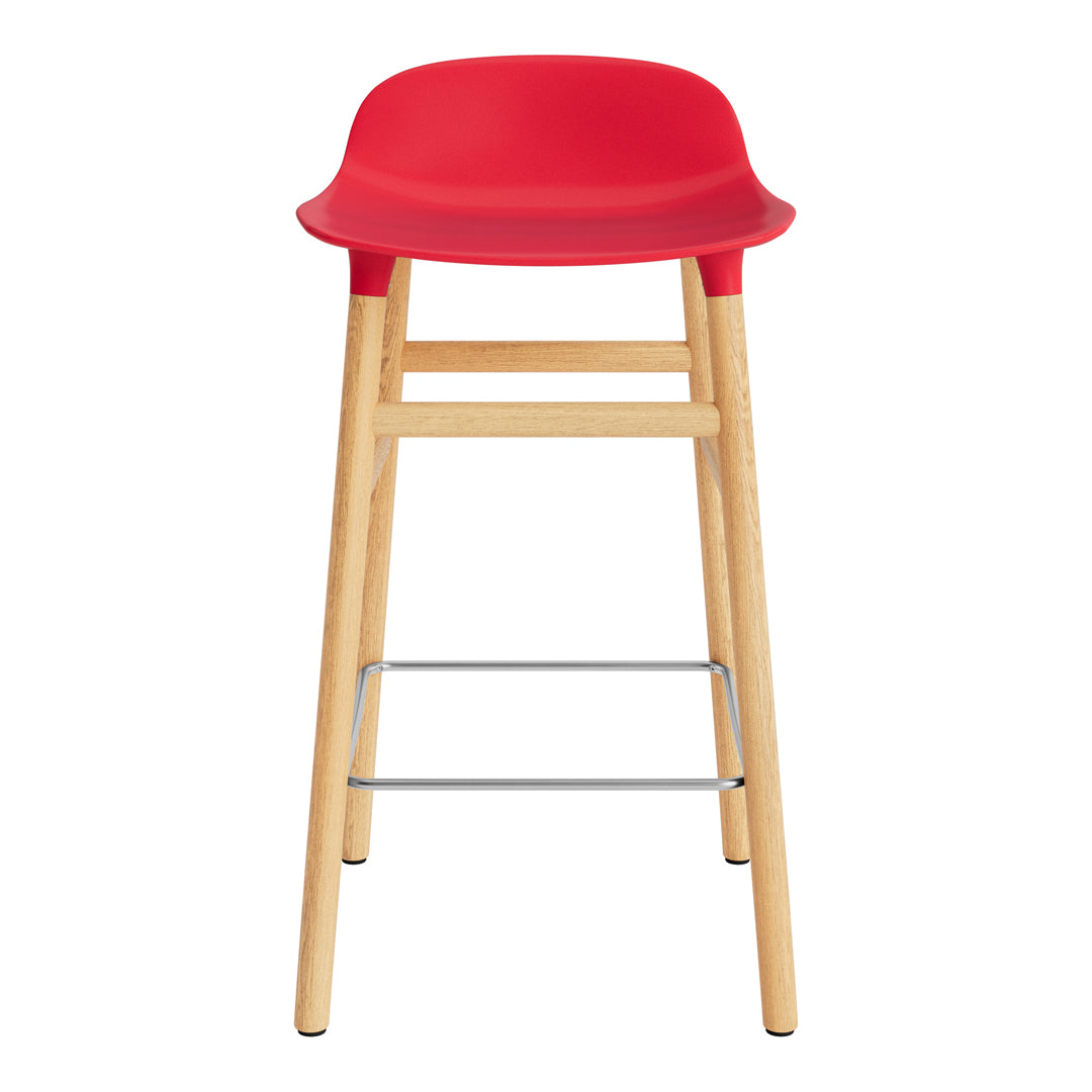 Modern Wooden Counter Stool with Sturdy Wood Legs - Perfect for Kitchen Islands, Bars, and Breakfast Nooks