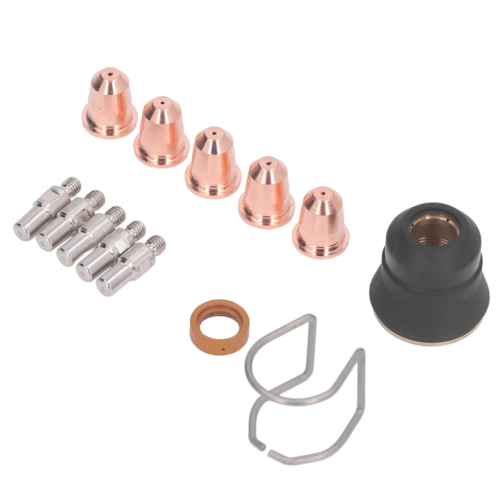 13-Piece Plasma Cutter Torch S45 Accessory Kit - High-Quality Electrode, Nozzle, Gasket & Diffuser - Durable Standard Size Replacement Parts for Metal Cutting & Welding Projects
