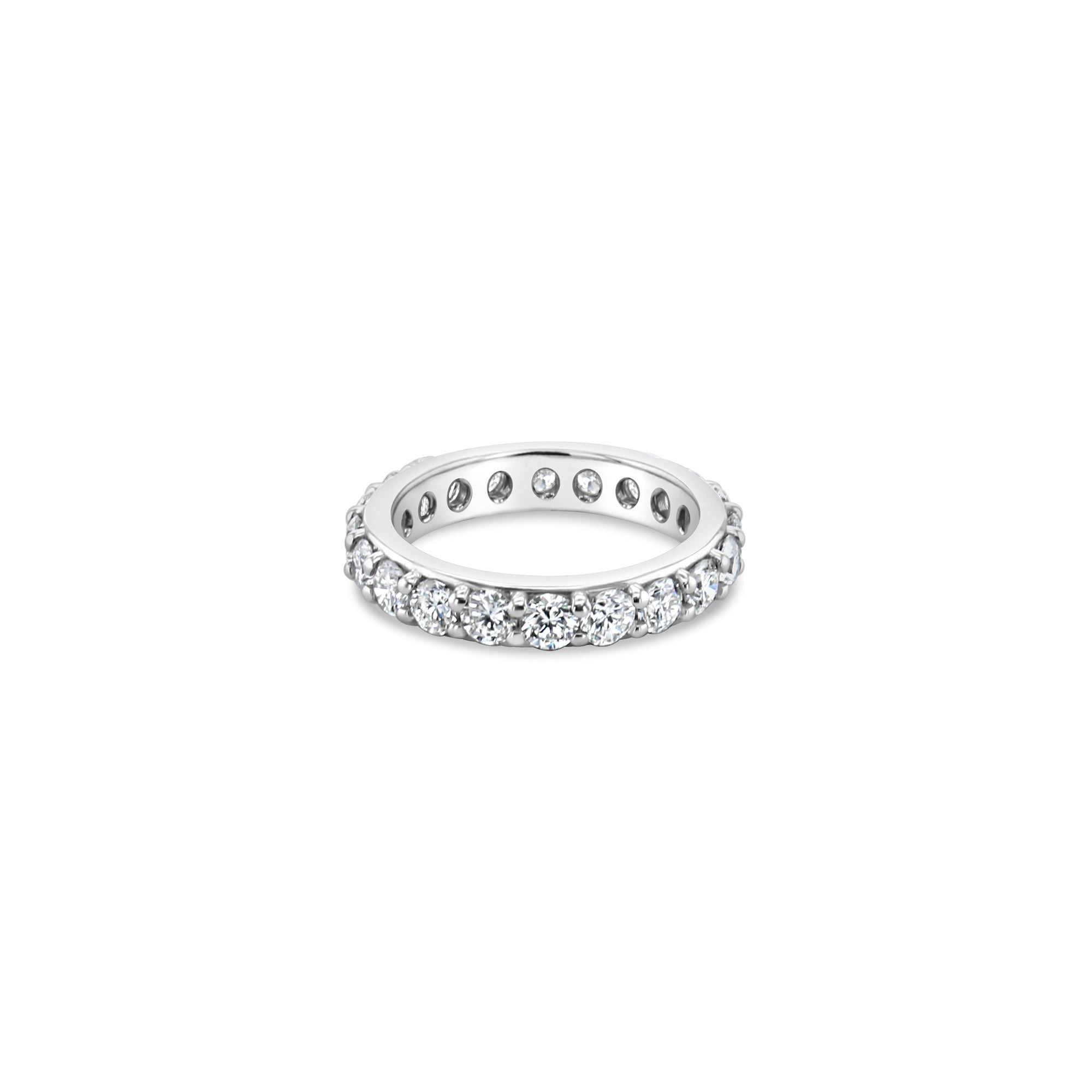 3 Carat Diamond Eternity Wedding Band for Women - 14K White Gold Bridal Ring Set - Perfect for Engagement, Anniversary & Special Occasions