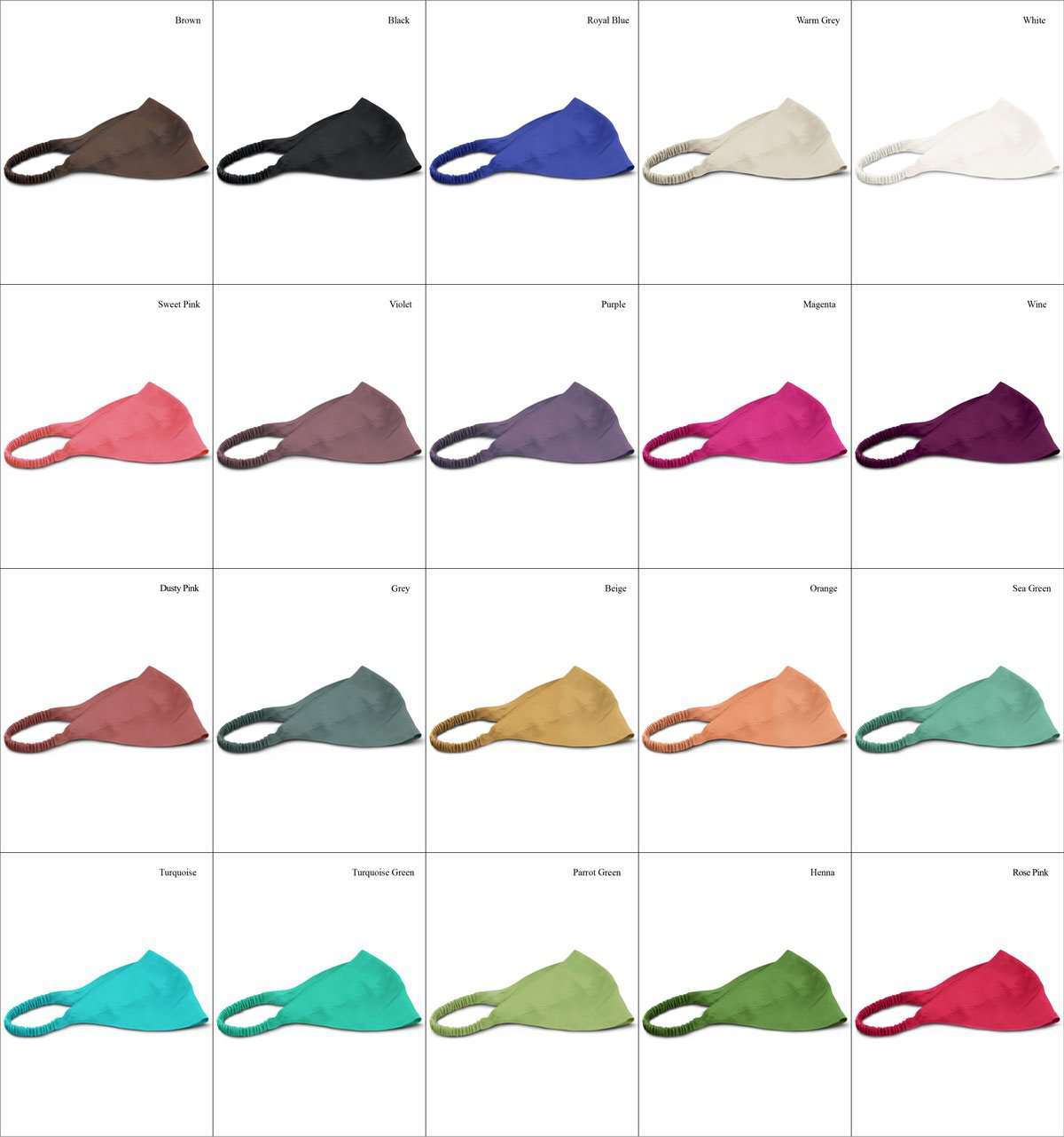 Soft Stretchable Crepe Headband & Under Hijab Band - Comfortable Hair Accessory for Women - Perfect for Workouts, Yoga, Sports and Daily Wear
