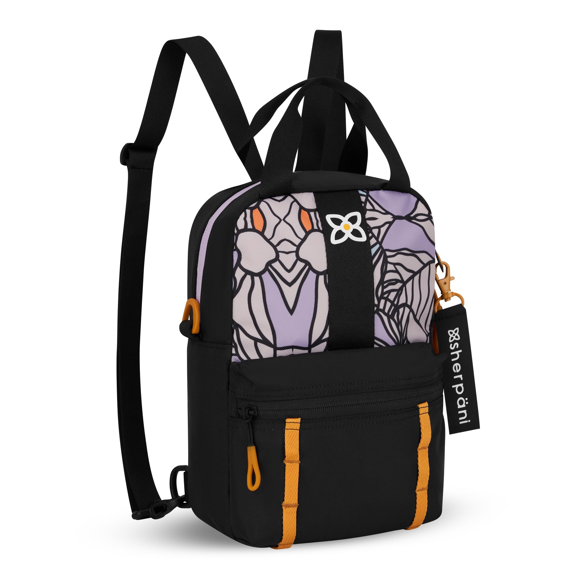 Sherpani Logan Mini Backpack for Women - RFID Travel Purse & Nylon Tote Bag for Daily Commute & Outings