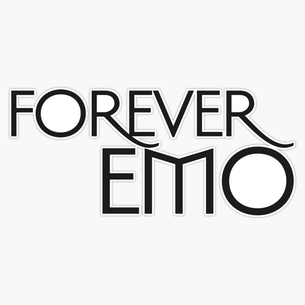Forever Emo Vinyl Stickers - Waterproof Decals for Cars, Laptops & Bumpers - 5 Inch Pack - Perfect for Personalizing Vehicles, Tech Devices & DIY Projects