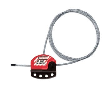 NMC CABLO Lockout Tagout Kit with 6-Foot Safety Cable - 6 Pack for Electrical Panel Locking & Equipment Safety (Ideal for Industrial Maintenance & OSHA Compliance)