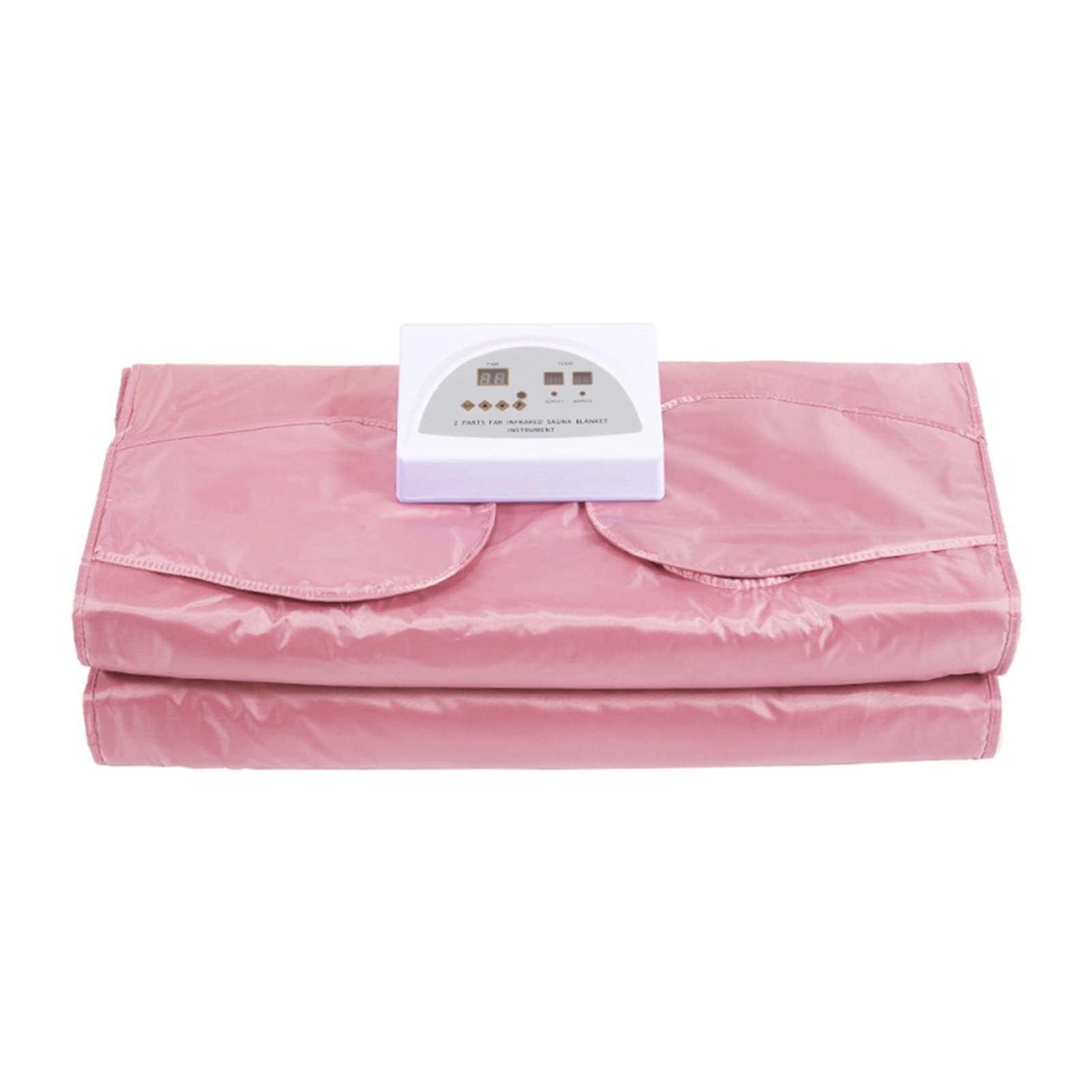 Portable Infrared Sauna Blanket for Weight Loss & Detox - Digital Thermal Electric Heating Pad with Remote Control, Hand Reachable Design - Perfect for Home Spa, Relaxation & Body Shaping (Pink)