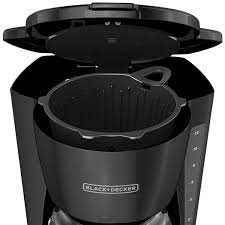 BLACK + DECKER CM1105BC 12-Cup Programmable Coffee Maker - Black | Factory Certified with Full Warranty | Perfect for Home, Office & Kitchen Use