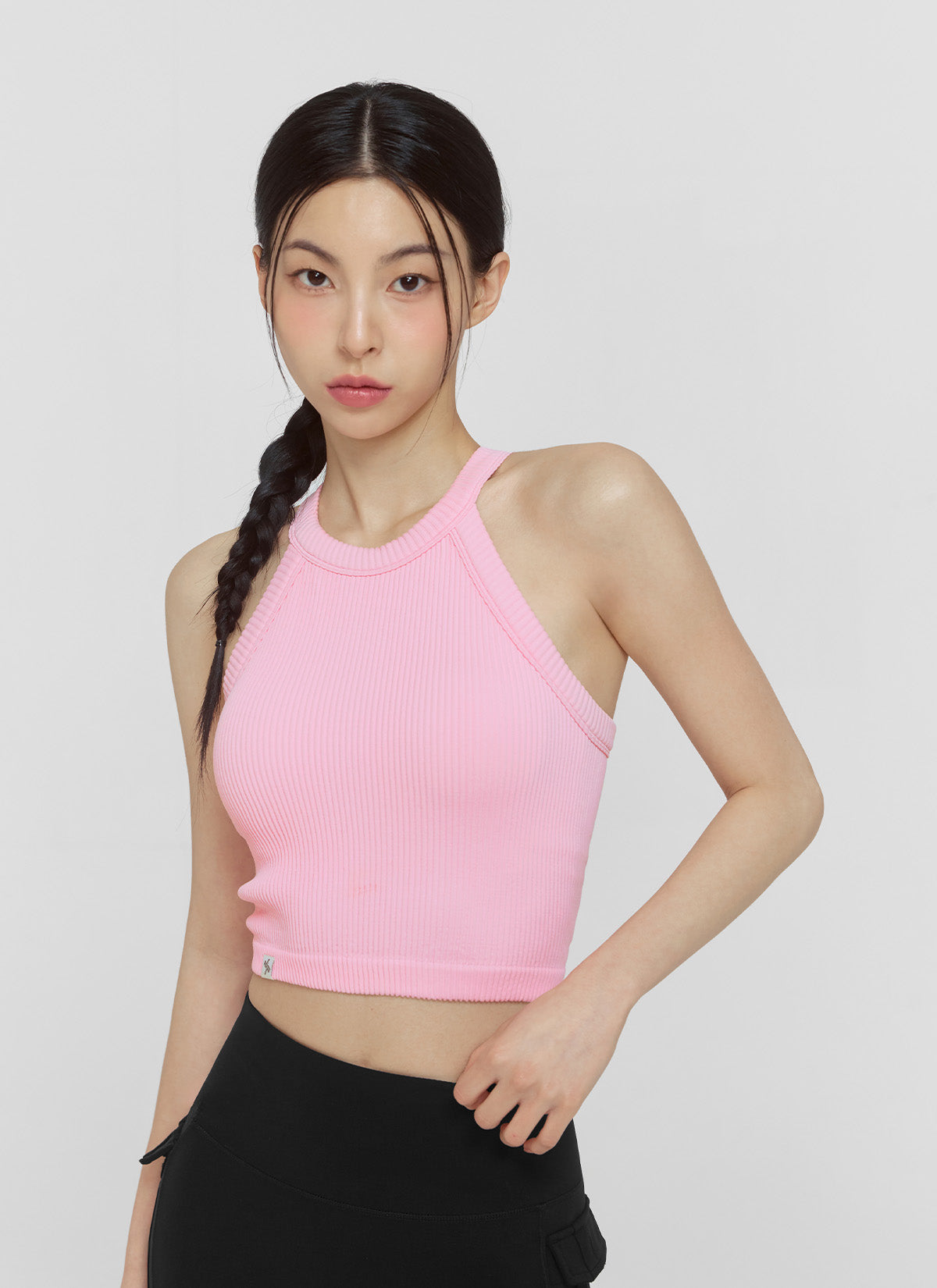 Stylish Ribbed Seamless Halter Neck Crop Top for Women | Trendy Summer Fashion | Perfect for Beach, Party & Casual Outfits