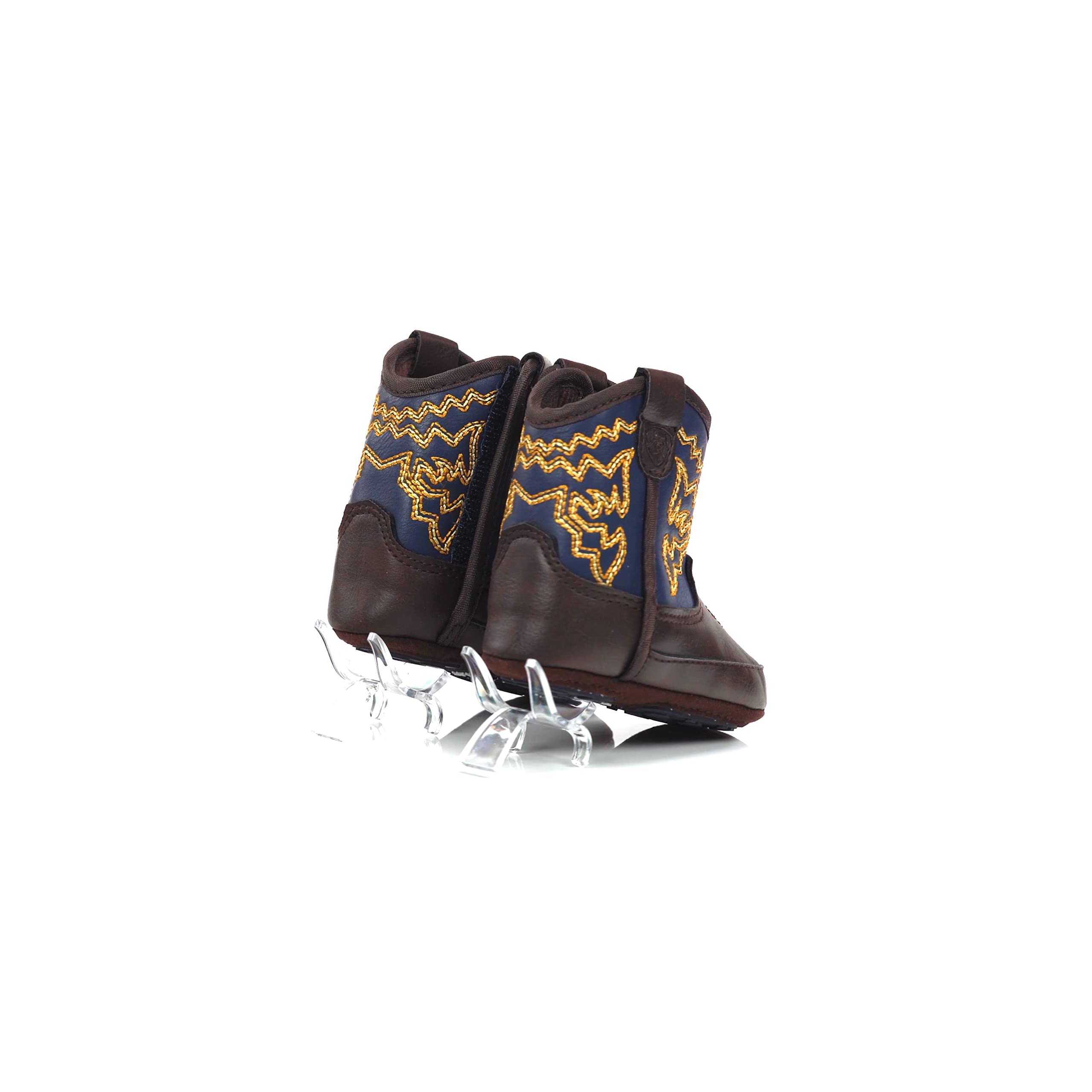 M&F Western Baby Boy's Cowboy Boots - Infant/Toddler Leather Boots for First Walkers | Perfect for Rodeo, Photoshoots & Western-Themed Events
