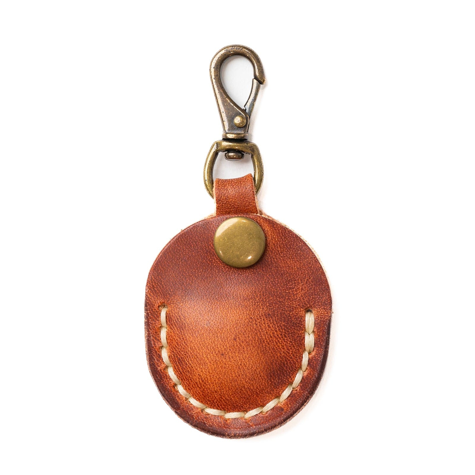 Premium Leather AirTag Case - English Tan | Durable & Stylish Keychain Holder for Apple AirTag | Perfect for Travel, Luggage & Everyday Use
