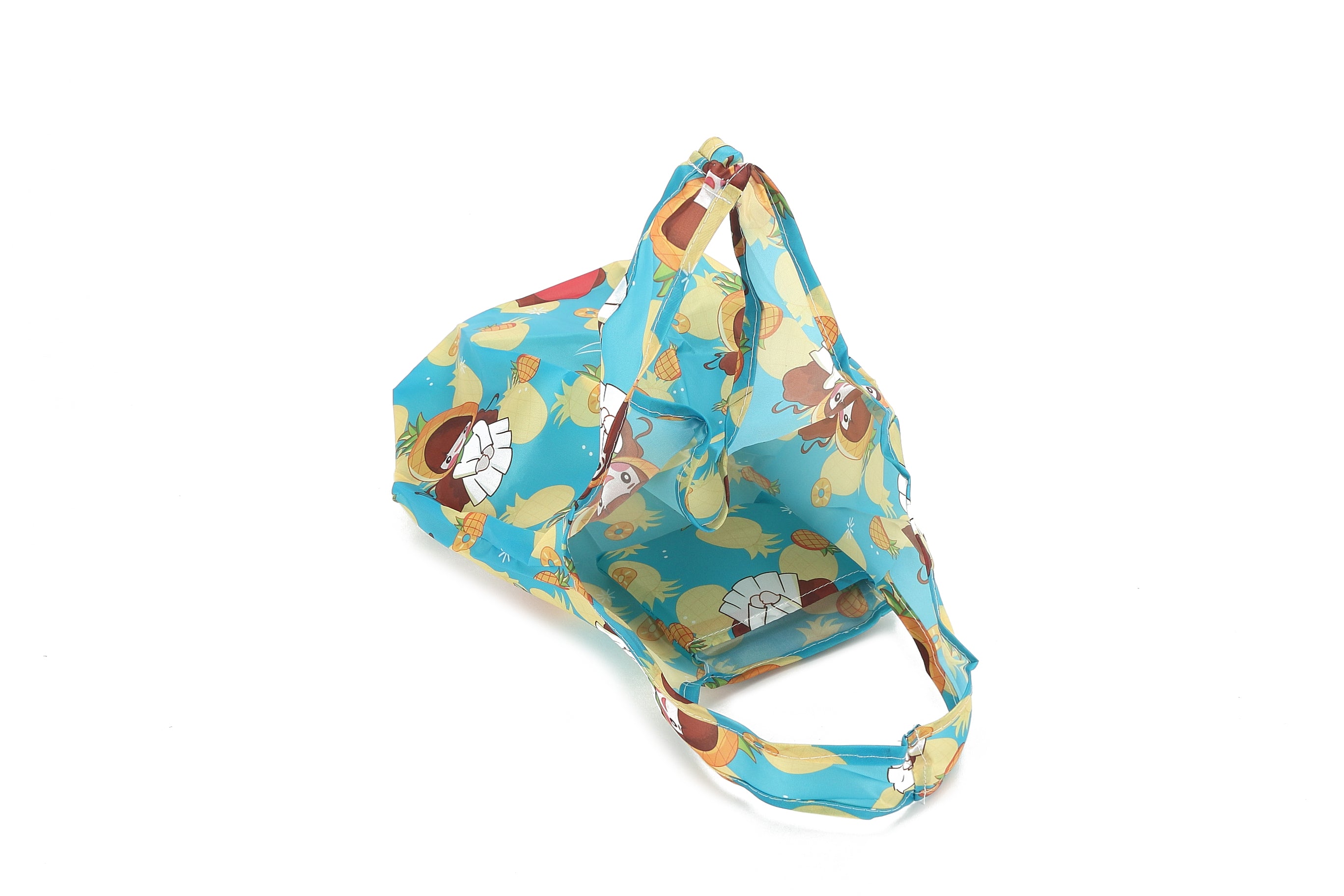 Foldable Tote Bag for Women - Cute Hawaiian Style Blue Beach Bag - Perfect for Shopping, Travel & Beach Day Outings