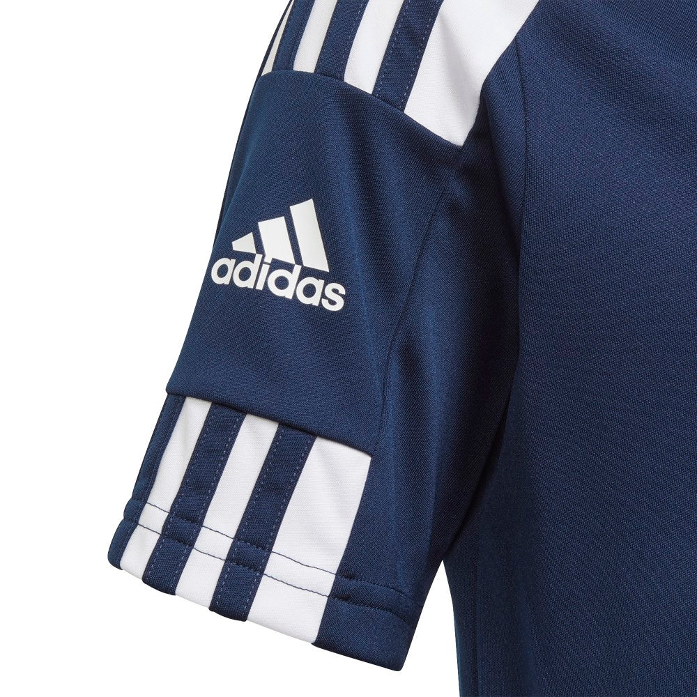 Adidas Youth Squadra 21 Soccer Jersey - Navy/White - Breathable Performance Jersey for Youth Soccer Players - Perfect for Games, Training & Team Uniforms