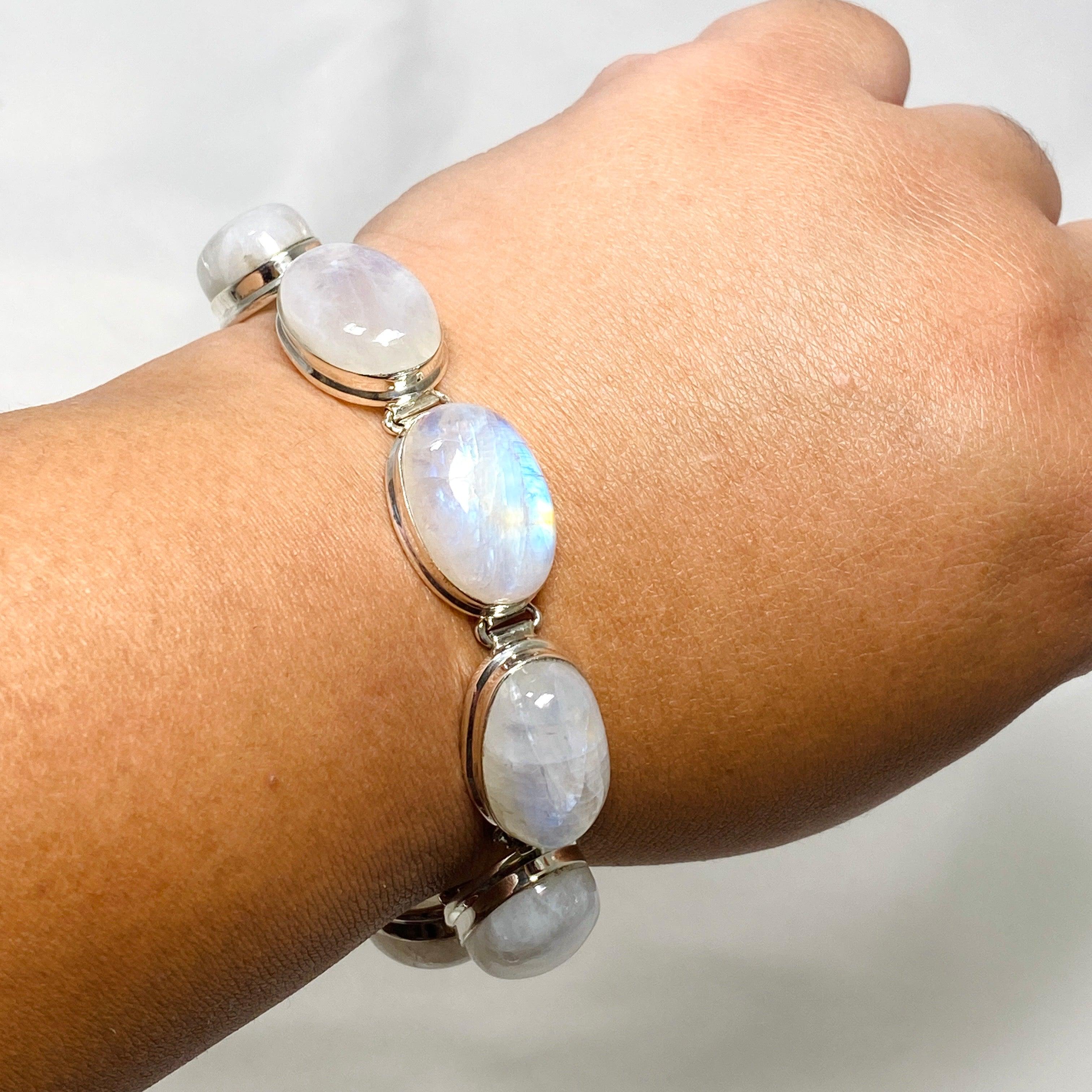 Moonstone Multi-Stone Healing Bracelet for Women - THB 06 | Spiritual Energy, Chakra Balancing & Stress Relief | Perfect for Meditation, Yoga & Everyday Wear