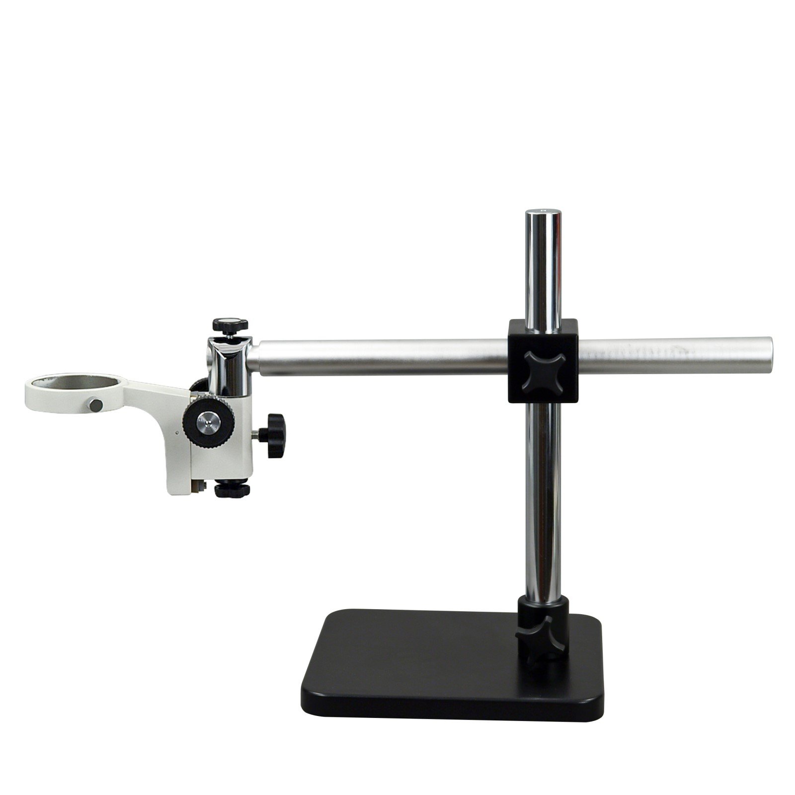 OMAX Adjustable Boom Stand for Stereo Microscopes - Heavy Duty Microscope Arm with Clamp Base | Perfect for Lab Research, Jewelry Making & Electronics Repair