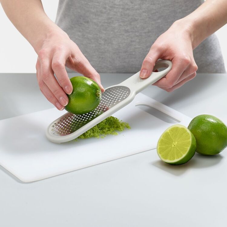 Joseph Joseph Duo 2-Piece Grater Set with Coarse & Fine Blades - Space-Saving Kitchen Gadget for Cheese, Vegetables & Fruits - Red & Grey Design for Modern Kitchens