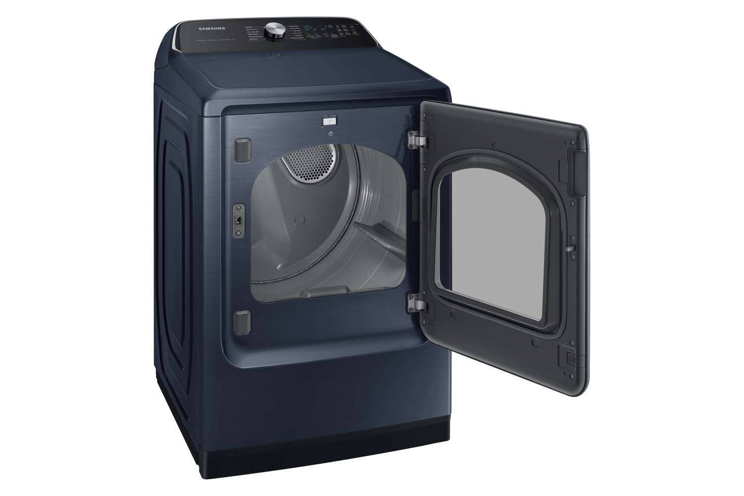Samsung 6.1 cu.ft Top Load Washer with Agitator & 7.4 cu.ft Smart Dryer Set - Pet Hair Removal, Navy Blue (WA53CG7155ADA4/DVE54CG7155DAC) - Perfect for Large Families & Pet Owners