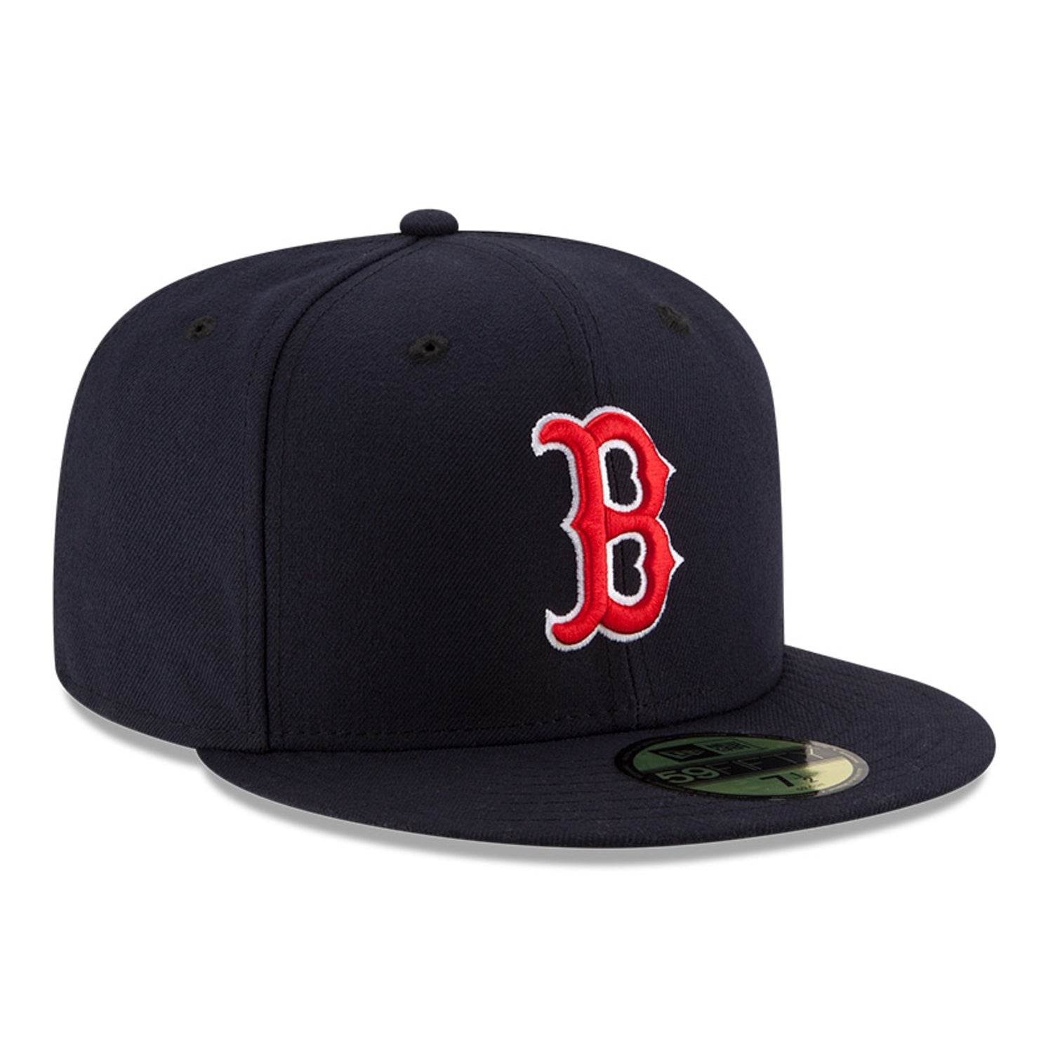 New Era 59Fifty Authentic MLB Boston Red Sox Baseball Cap - Navy Blue Adjustable Fitted Hat for Men & Women - Perfect for Games, Sports & Casual Wear