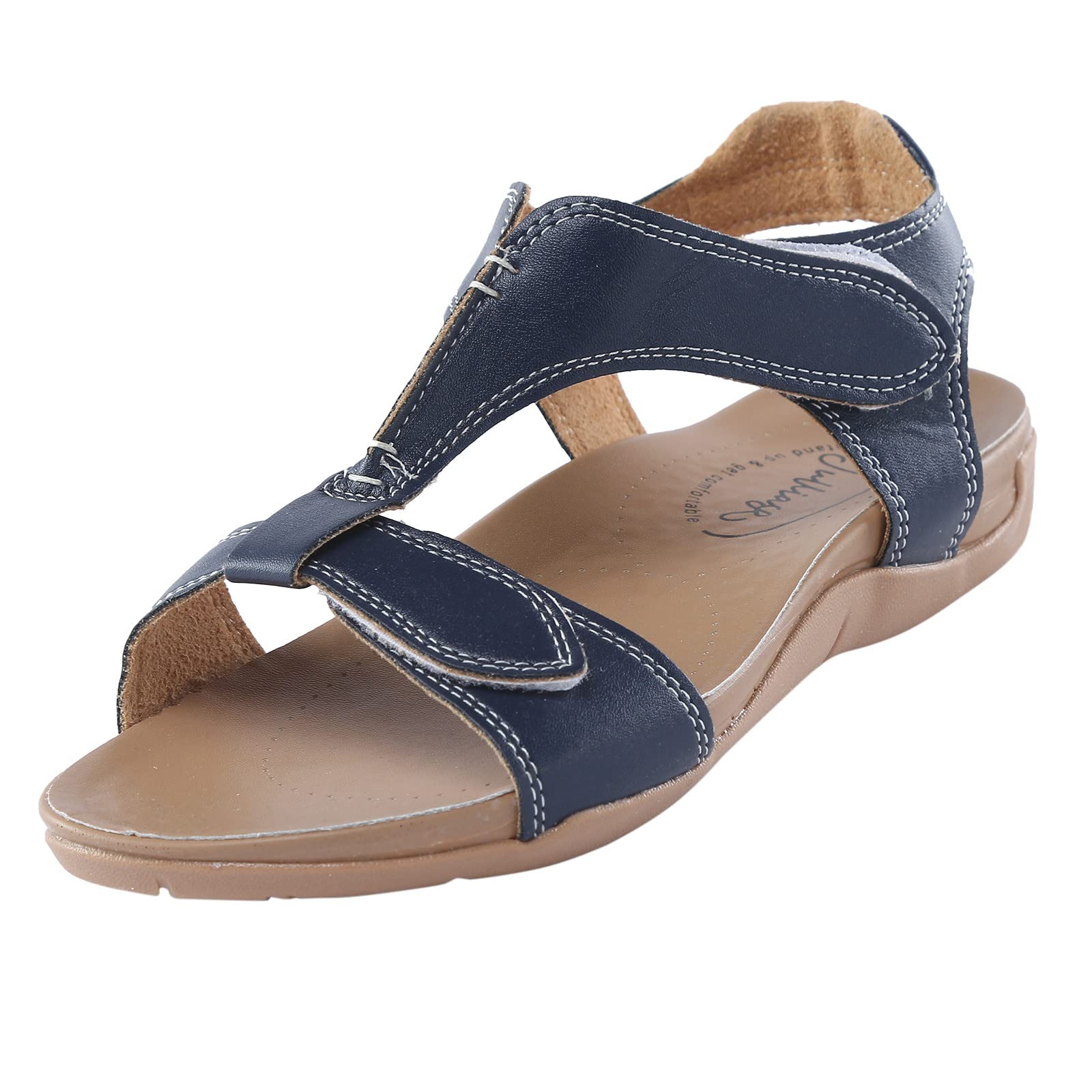 Women's Cargo Leather Sandals - Fashionable Flat Open Toe Sequins Slippers for Summer Casual Wear | Perfect for Beach, Vacation, and Everyday Outfits