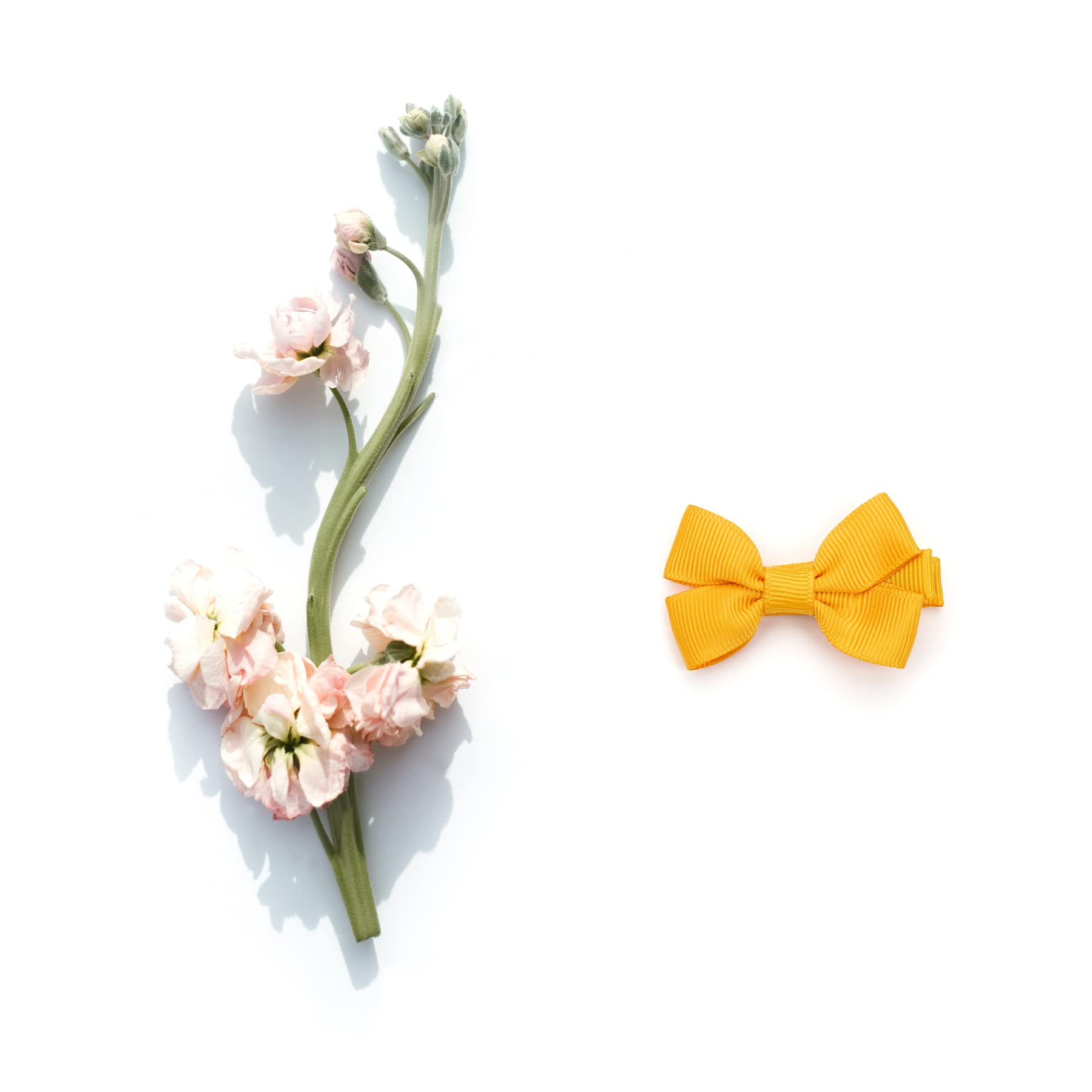 JOYOYO 50 Pcs Baby Hair Clips for Girls - Small 2 Inch Non-Slip Hair Bows with Full Ribbon Lining - Perfect for Toddlers, Infants & Newborns - Great for Parties, Photos & Daily Styling