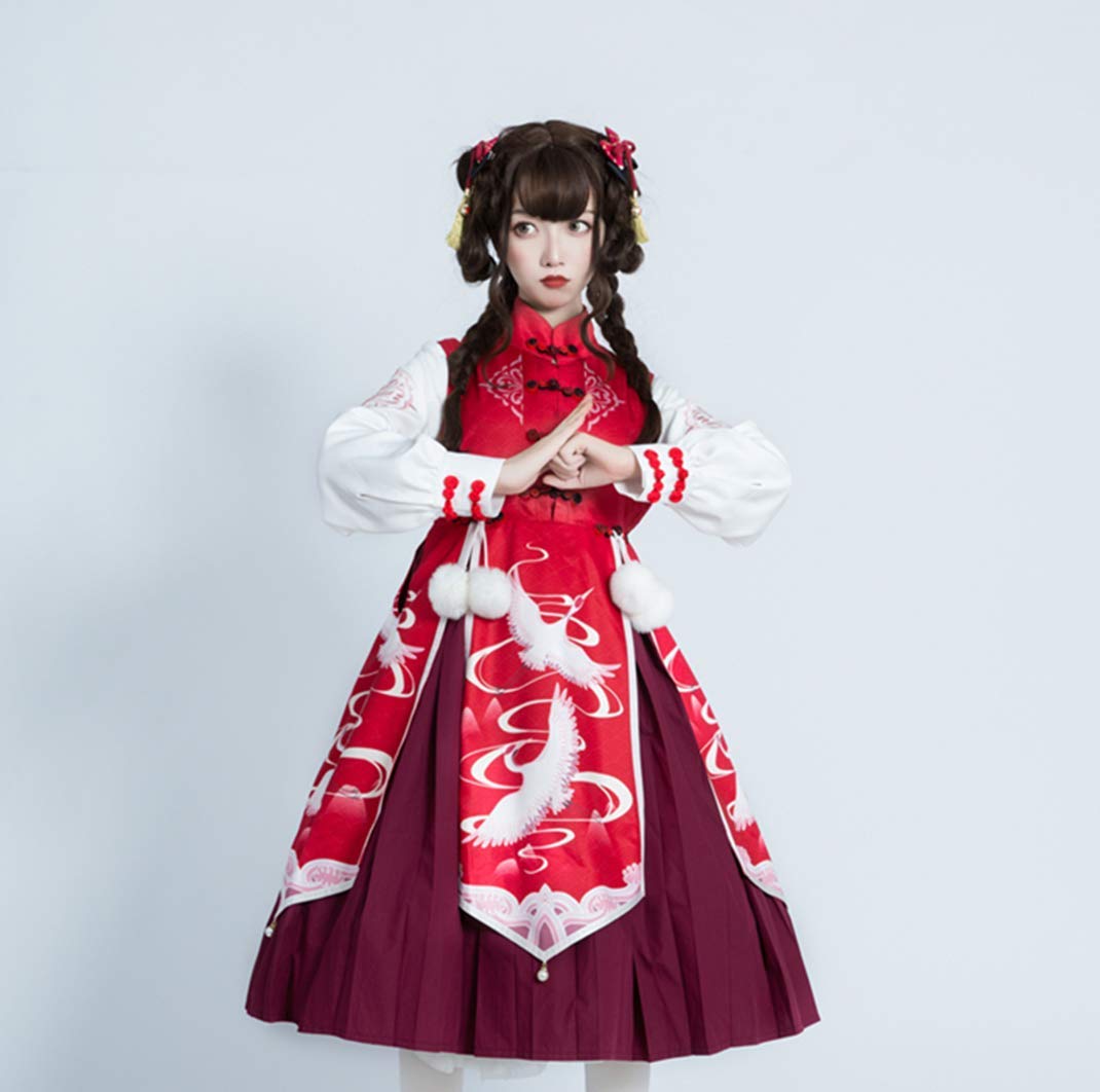 Lolita Daily Dress - Soft Girl Lolita Fashion Dress with Full Jacket for Autumn and Winter | Kawaii Gothic Lolita Outfit for Cosplay, Tea Parties & Special Occasions