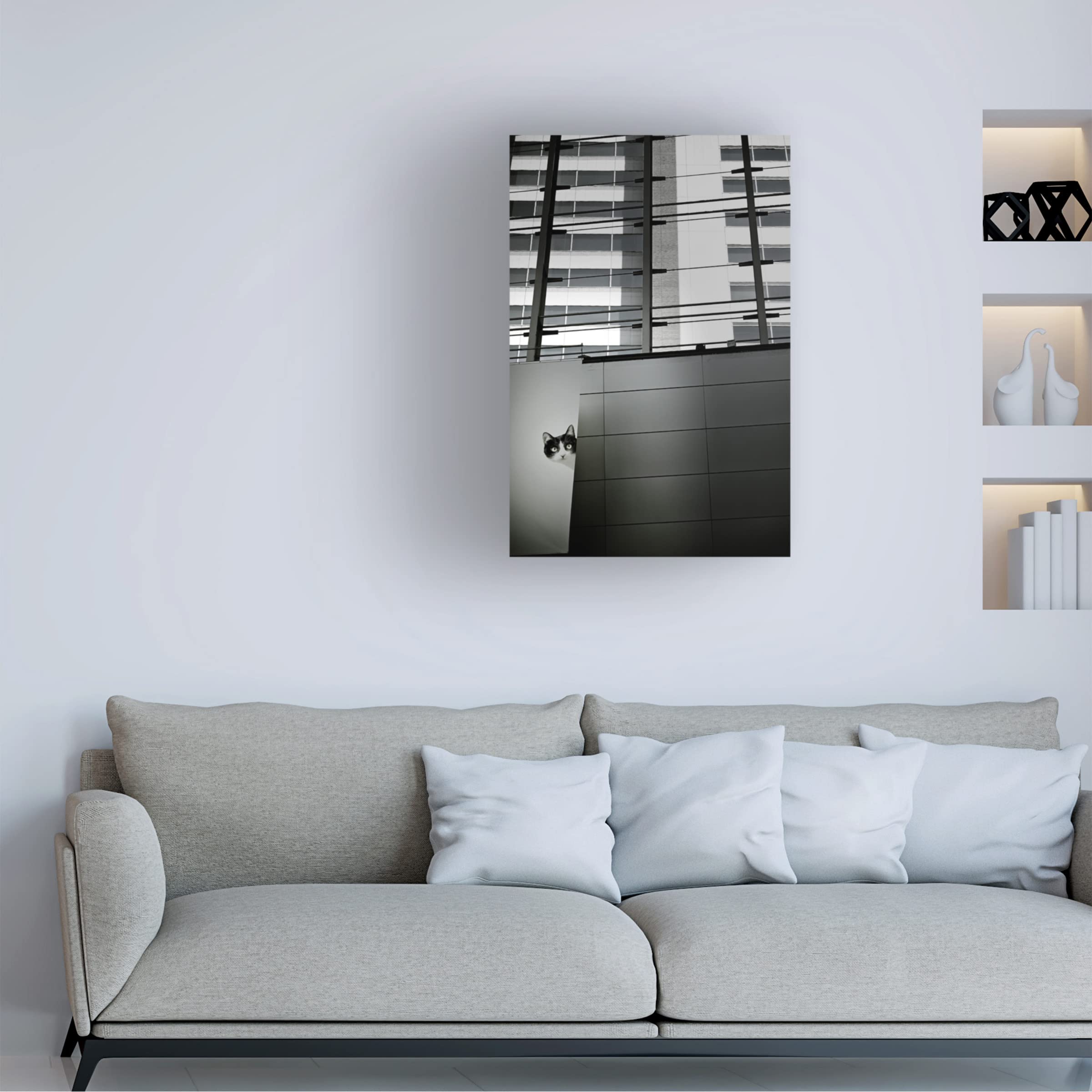 Trademark Fine Art 'By Chance' Abstract Canvas Painting by Reiko Kiri - Modern Wall Art for Living Room, Bedroom & Office Decor