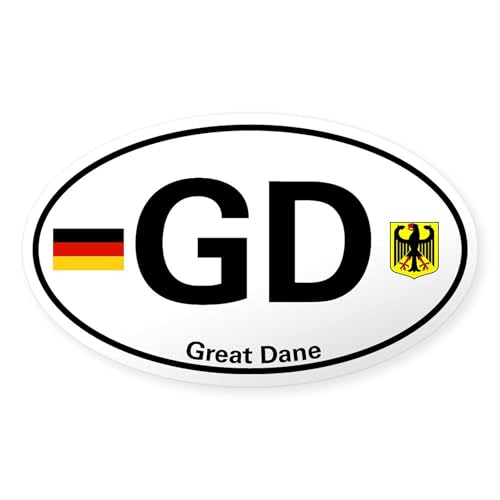 Clear - Great Dane Country Code Sticker