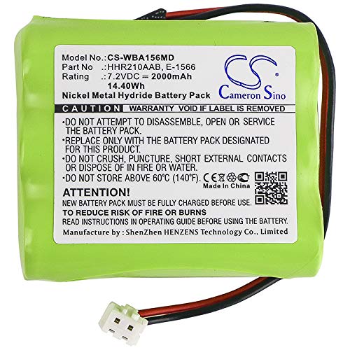 Cameron Sino 2000mAh Replacement Battery for Weighing Baby One Wunder & ABILANX Bed Scales - Perfect for Home Baby Weight Monitoring and Pediatric Care