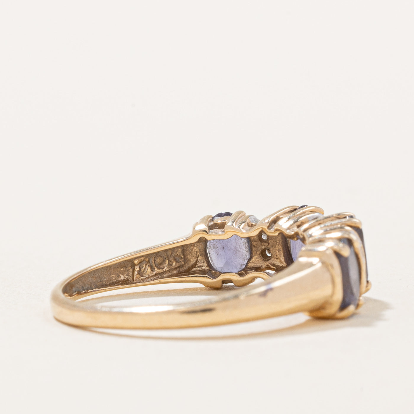 Amethyst & Diamond Ring - 0.70ctw Amethyst with 0.04ctw Diamonds - Size 5.75 - Elegant Purple Gemstone Jewelry for Women - Perfect for Engagement, Anniversary & Special Occasions