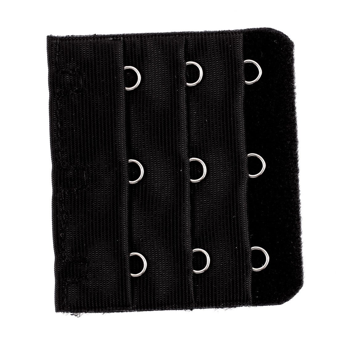 uxcell 3 Rows 3 Hooks Bra Extender - Adjustable Elastic Clip On Strap for Women (Black) | Comfortable Bra Back Extension for Plus Size, Maternity & Everyday Wear