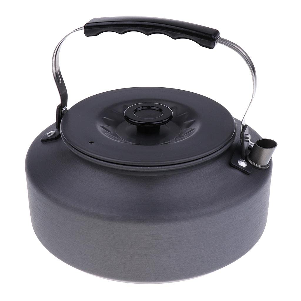 B Baosity 1600ml Portable Camping Water Kettle - Aluminum Tea & Coffee Maker for Hiking, Backpacking, and Outdoor Adventures - Perfect for Camping Trips, Picnics, and Emergency Preparedness