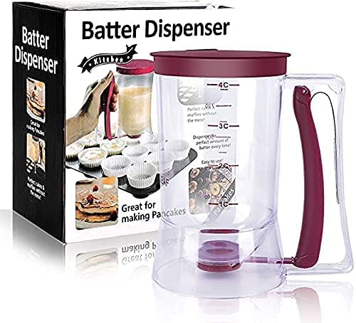Pancake Cupcake Batter Dispenser - Easy Pour Baking Tool for Perfect Cupcakes, Waffles & Muffins | Ideal for Breakfast, Brunch & Party Desserts