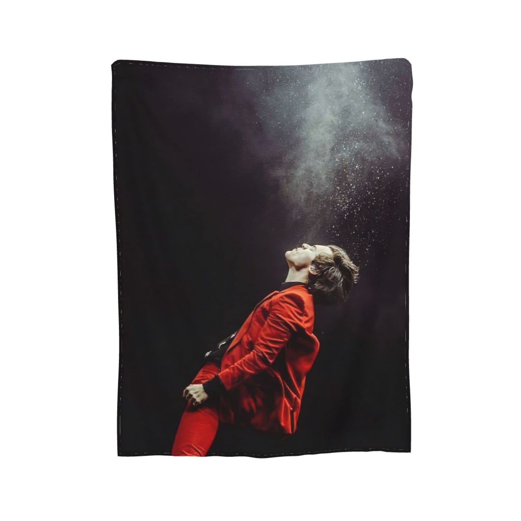 Soft Plush Throw Blanket 50x40 Inches - Cozy Singer Style Blanket for Bedroom, Sofa & Living Room - Perfect for Snuggling, Lounging and Home Decor